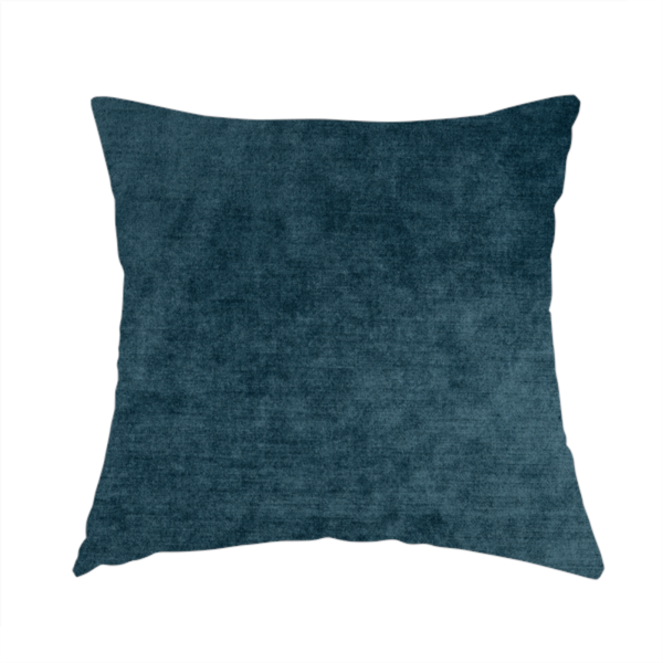 Liberty Textured Plain Shimmer Velvet Blue Upholstery Fabric CTR-2386 - Handmade Cushions