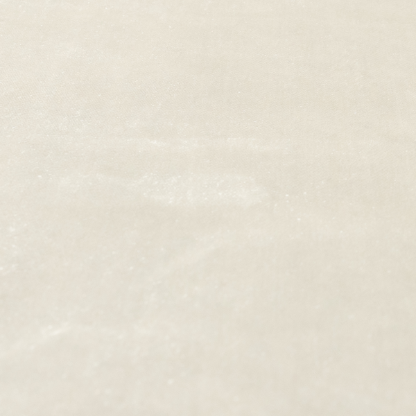 Madrid Soft Plain Shimmer Velvet White Upholstery Fabric CTR-2388