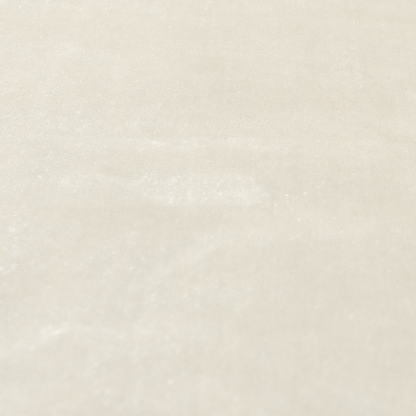 Madrid Soft Plain Shimmer Velvet White Upholstery Fabric CTR-2388 - Handmade Cushions