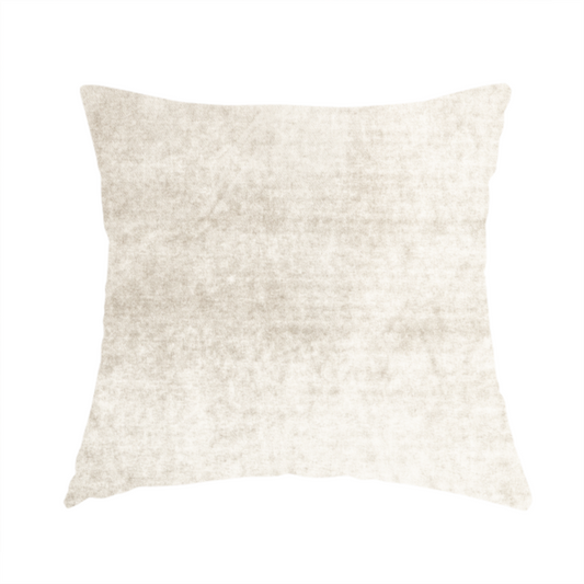 Madrid Soft Plain Shimmer Velvet Beige Upholstery Fabric CTR-2389 - Handmade Cushions