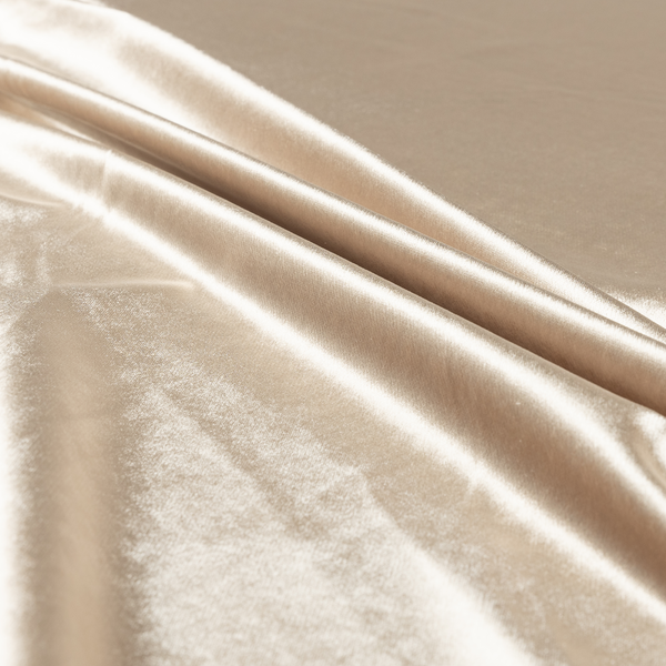 Madrid Soft Plain Shimmer Velvet Beige Upholstery Fabric CTR-2389 - Made To Measure Curtains