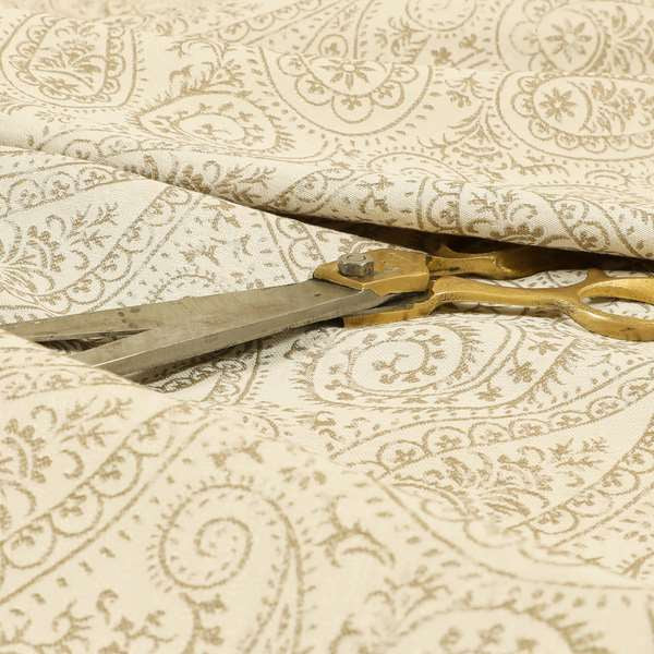 Istanbul Range Of Faint Paisley Pattern In Silver Grey Colour Furnishing Fabric CTR-239 - Roman Blinds