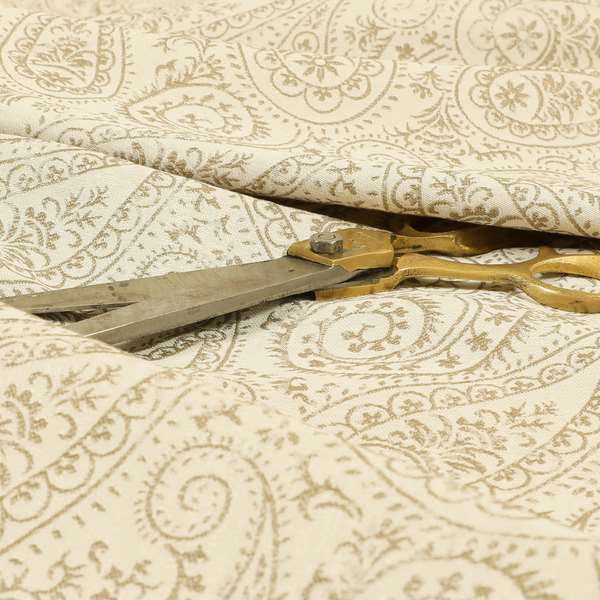 Istanbul Range Of Faint Paisley Pattern In Silver Grey Colour Furnishing Fabric CTR-239 - Handmade Cushions