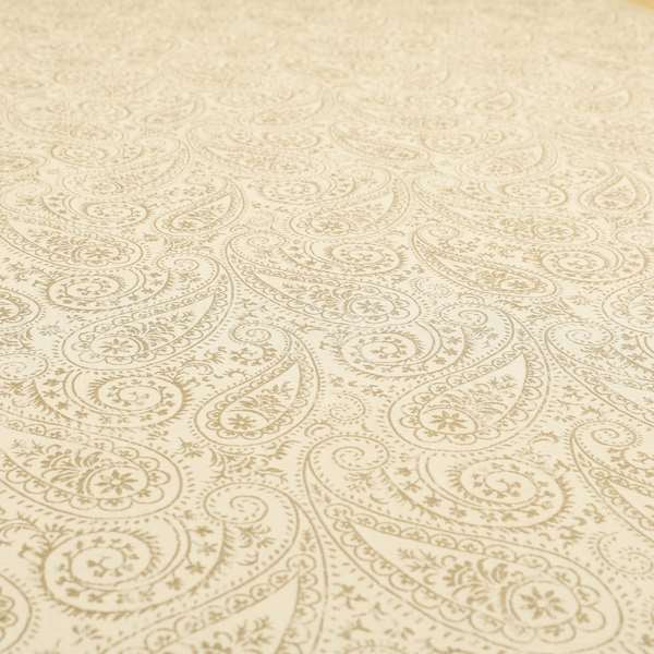 Istanbul Range Of Faint Paisley Pattern In Silver Grey Colour Furnishing Fabric CTR-239
