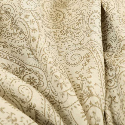 Istanbul Range Of Faint Paisley Pattern In Silver Grey Colour Furnishing Fabric CTR-239