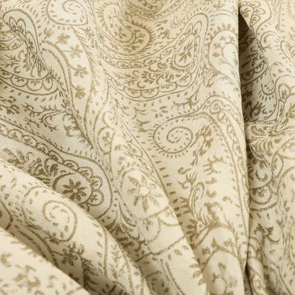 Istanbul Range Of Faint Paisley Pattern In Silver Grey Colour Furnishing Fabric CTR-239 - Made To Measure Curtains