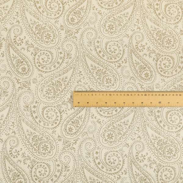 Istanbul Range Of Faint Paisley Pattern In Silver Grey Colour Furnishing Fabric CTR-239 - Roman Blinds