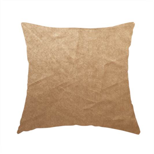 Madrid Soft Plain Shimmer Velvet Golden Brass Upholstery Fabric CTR-2391 - Handmade Cushions