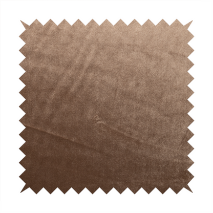 Madrid Soft Plain Shimmer Velvet Copper Brown Upholstery Fabric CTR-2392 - Handmade Cushions
