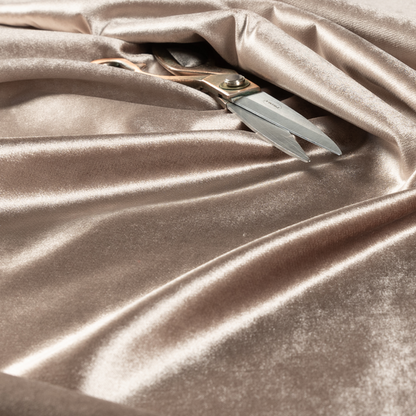 Madrid Soft Plain Shimmer Velvet Pearl Copper Upholstery Fabric CTR-2393 - Handmade Cushions