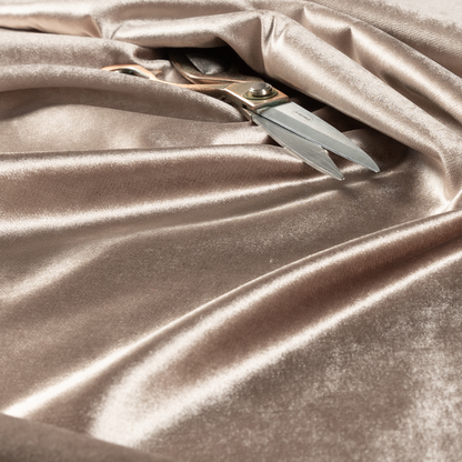 Madrid Soft Plain Shimmer Velvet Pearl Copper Upholstery Fabric CTR-2393 - Made To Measure Curtains