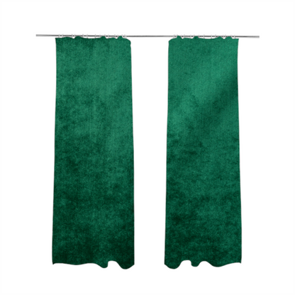 Madrid Soft Plain Shimmer Velvet Green Upholstery Fabric CTR-2399 - Made To Measure Curtains