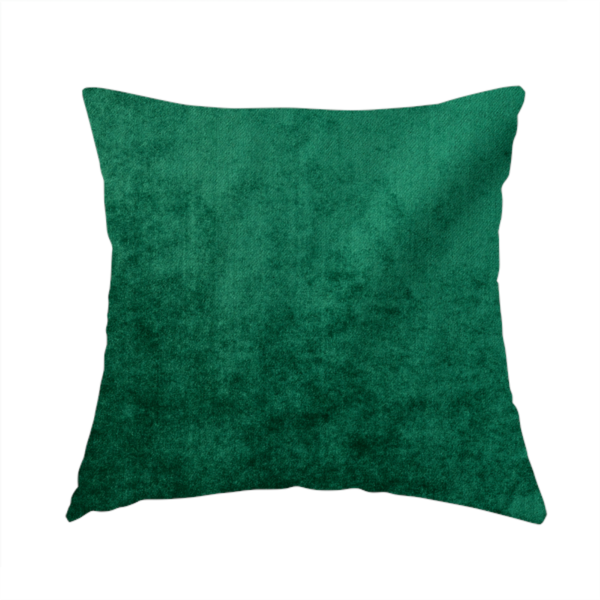 Madrid Soft Plain Shimmer Velvet Green Upholstery Fabric CTR-2399 - Handmade Cushions