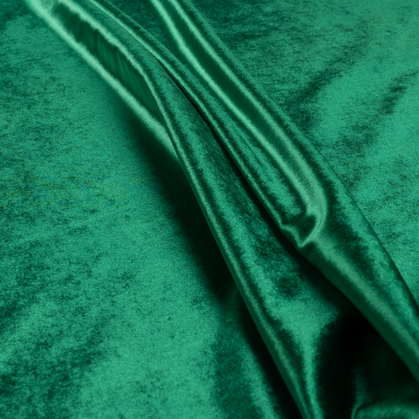 Madrid Soft Plain Shimmer Velvet Green Upholstery Fabric CTR-2399 - Roman Blinds
