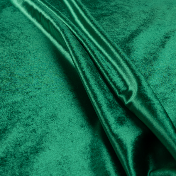 Madrid Soft Plain Shimmer Velvet Green Upholstery Fabric CTR-2399 - Made To Measure Curtains