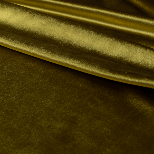 Madrid Soft Plain Shimmer Velvet Yellow Upholstery Fabric CTR-2400 - Made To Measure Curtains