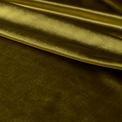 Madrid Soft Plain Shimmer Velvet Yellow Upholstery Fabric CTR-2400 - Made To Measure Curtains