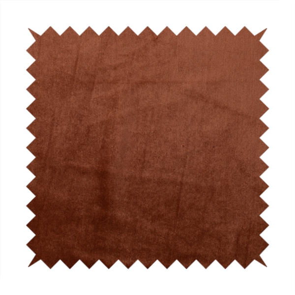 Madrid Soft Plain Shimmer Velvet Orange Upholstery Fabric CTR-2401 - Roman Blinds