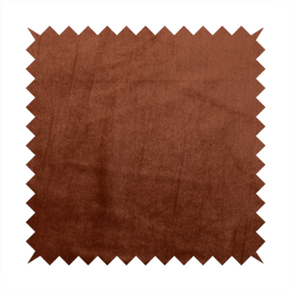 Madrid Soft Plain Shimmer Velvet Orange Upholstery Fabric CTR-2401 - Roman Blinds