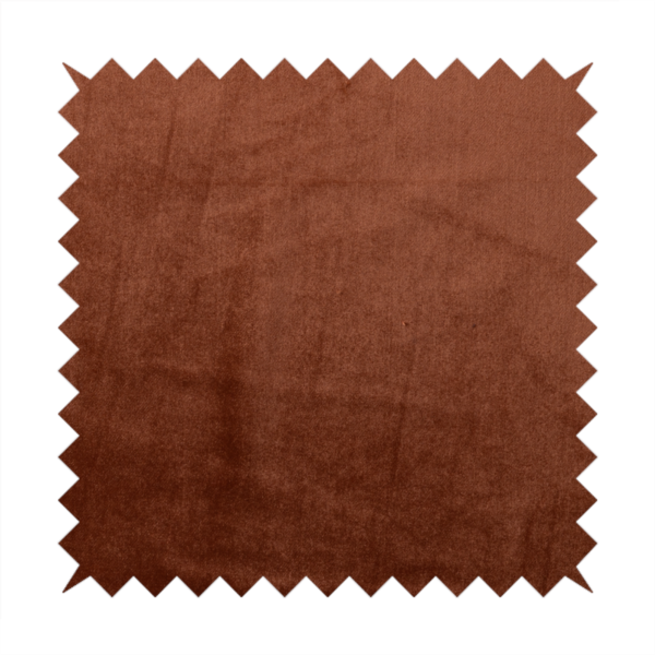 Madrid Soft Plain Shimmer Velvet Orange Upholstery Fabric CTR-2401 - Made To Measure Curtains