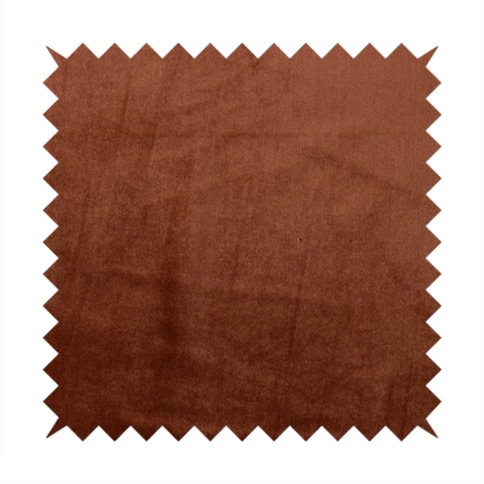 Madrid Soft Plain Shimmer Velvet Orange Upholstery Fabric CTR-2401