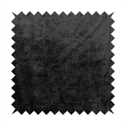 Madrid Soft Plain Shimmer Velvet Charcoal Grey Upholstery Fabric CTR-2402 - Roman Blinds