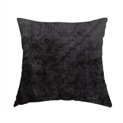 Madrid Soft Plain Shimmer Velvet Charcoal Grey Upholstery Fabric CTR-2402 - Handmade Cushions