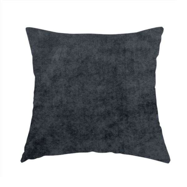 Madrid Soft Plain Shimmer Velvet Graphite Grey Upholstery Fabric CTR-2403 - Handmade Cushions