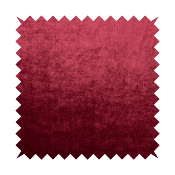 Madrid Soft Plain Shimmer Velvet Red Upholstery Fabric CTR-2405 - Roman Blinds