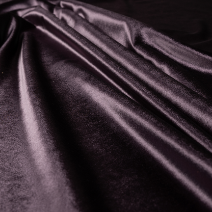 Madrid Soft Plain Shimmer Velvet Grape Purple Upholstery Fabric CTR-2407 - Roman Blinds