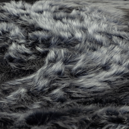 Silkie Faux Fur Material Dark Blue Colour Fabric CTR-2415