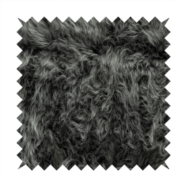 Silkie Faux Fur Material Grey Colour Fabric CTR-2416 - Handmade Cushions