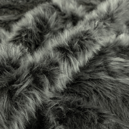 Silkie Faux Fur Material Grey Colour Fabric CTR-2416 - Handmade Cushions