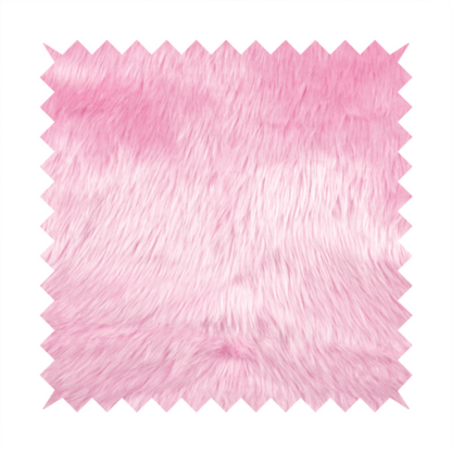 Silkie Faux Fur Material Bright Pink Colour Fabric CTR-2418