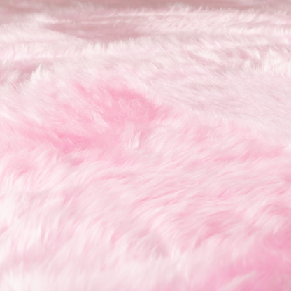 Silkie Faux Fur Material Bright Pink Colour Fabric CTR-2418