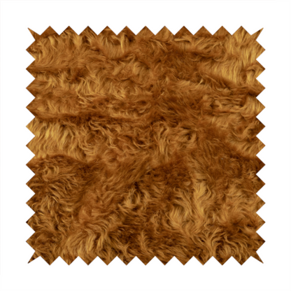 Silkie Faux Fur Material Honey Yellow Colour Fabric CTR-2419