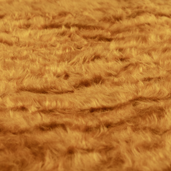 Silkie Faux Fur Material Honey Yellow Colour Fabric CTR-2419