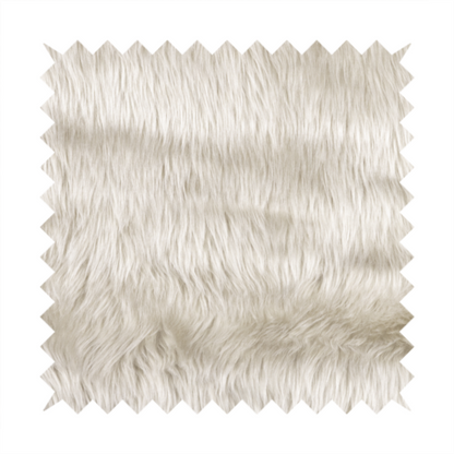 Silkie Faux Fur Material Cream Colour Fabric CTR-2420