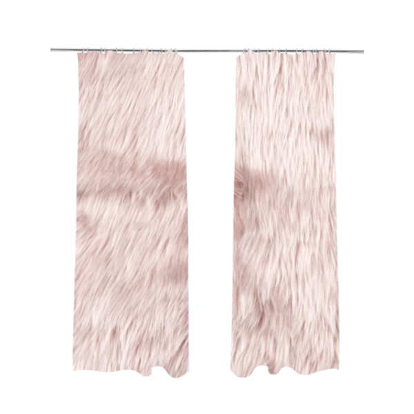 Silkie Faux Fur Material Soft Pink Colour Fabric CTR-2421 - Made To Measure Curtains