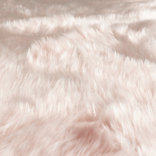 Silkie Faux Fur Material Soft Pink Colour Fabric CTR-2421