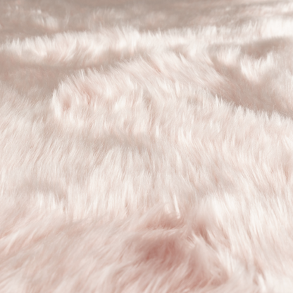 Silkie Faux Fur Material Soft Pink Colour Fabric CTR-2421