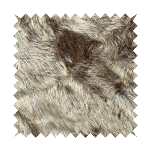 Silkie Faux Fur Material Beige Colour Fabric CTR-2423