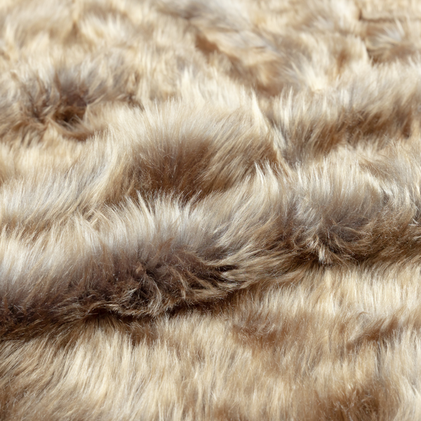 Silkie Faux Fur Material Beige Colour Fabric CTR-2423