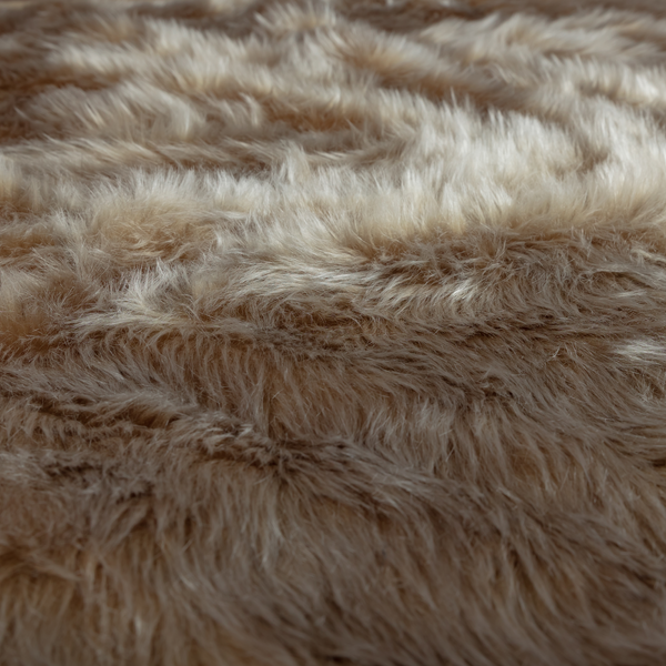 Silkie Faux Fur Material Brown Colour Fabric CTR-2425