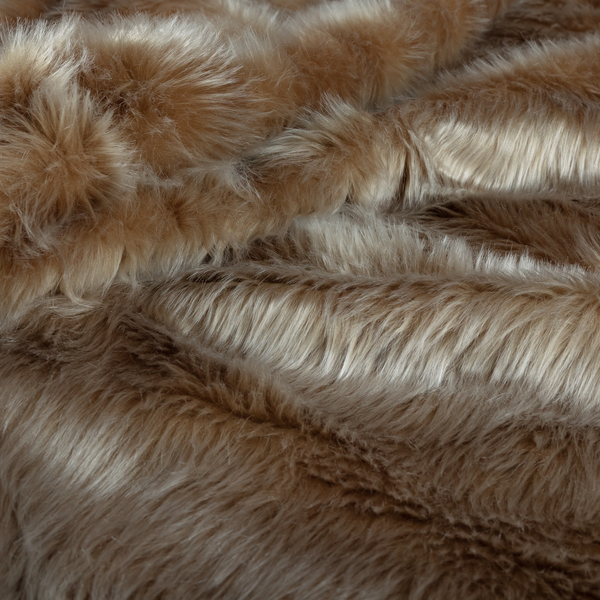 Silkie Faux Fur Material Brown Colour Fabric CTR-2425 - Made To Measure Curtains