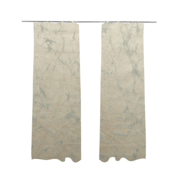 Brooklyn Marble Pattern Velvet Cream Upholstery Fabric CTR-2427 - Made To Measure Curtains