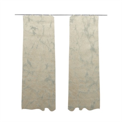 Brooklyn Marble Pattern Velvet Cream Upholstery Fabric CTR-2427 - Made To Measure Curtains