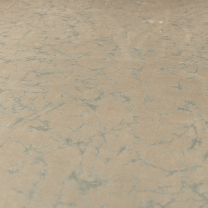 Brooklyn Marble Pattern Velvet Cream Upholstery Fabric CTR-2427 - Roman Blinds