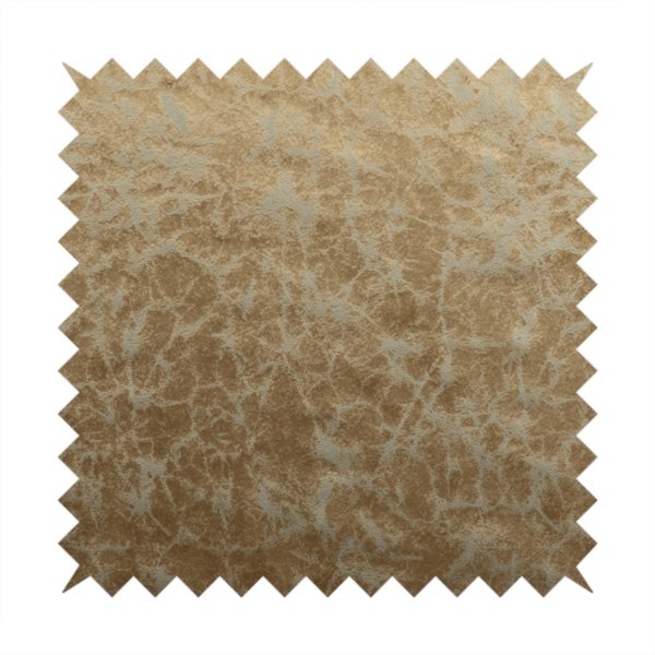 Brooklyn Marble Pattern Velvet Golden Brown Upholstery Fabric CTR-2431 - Roman Blinds