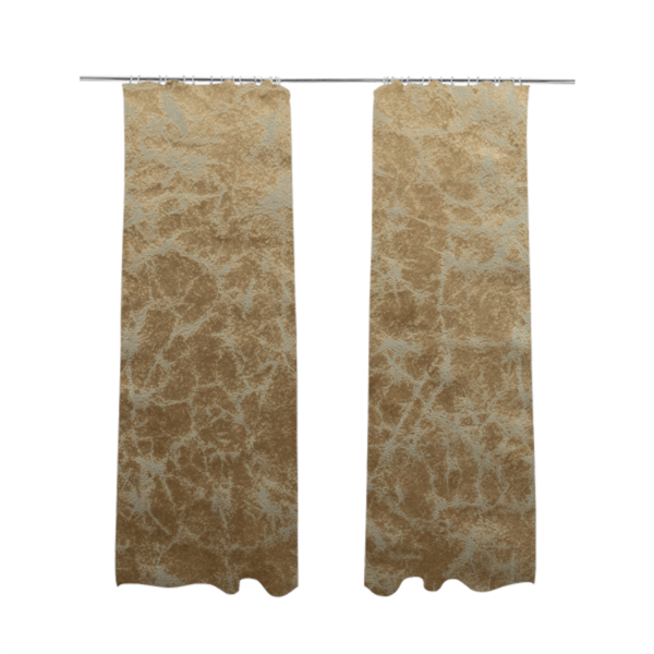 Brooklyn Marble Pattern Velvet Golden Brown Upholstery Fabric CTR-2431 - Made To Measure Curtains